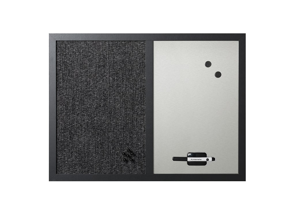 Basics Combo Magnetic Whiteboard Dry Erase Board/Cork Board 90 cm x 60 cm